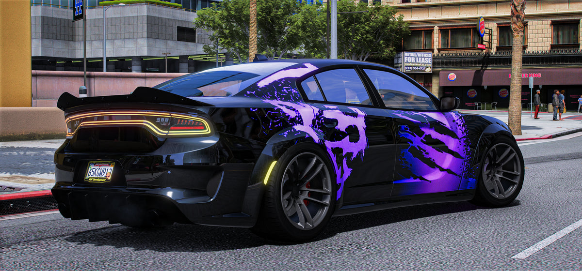 (Debadged) SRT Len Dodge Charger Hellcat Purple Torch V4 | 404 Development