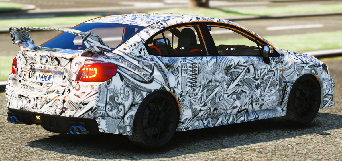 (Debadged) Subaru WRX Street Art | EssoFR
