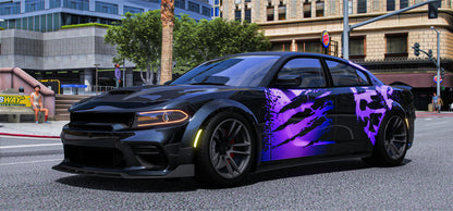 (Debadged) SRT Len Dodge Charger Hellcat Purple Torch V4 | 404 Development
