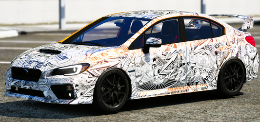 (Debadged) Subaru WRX Street Art | EssoFR