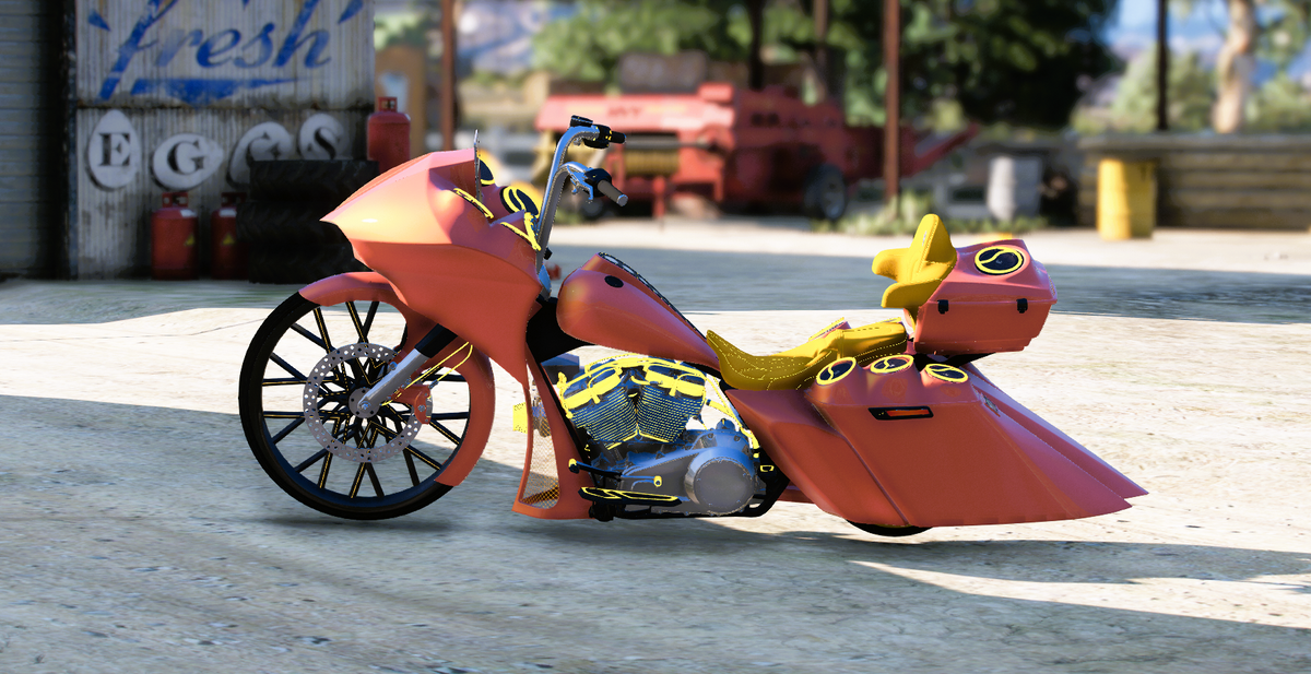 Custom Show Bagger Motorcycle | WC