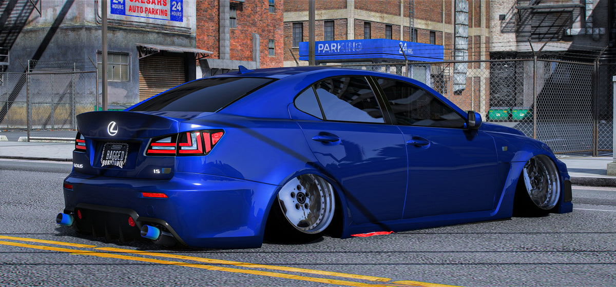 Bagged Lexus IS-F | Gibbys