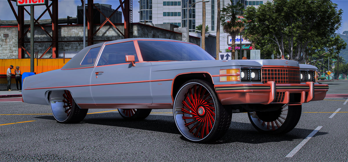 Cadillac Deville on Dubs | Gibbys