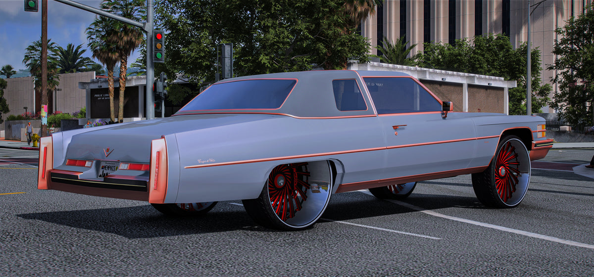 Cadillac Deville on Dubs | Gibbys
